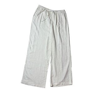 NWOT Song Of Style By Aimee Song Wide-Leg Linen Blend Drawstring Pants size XL